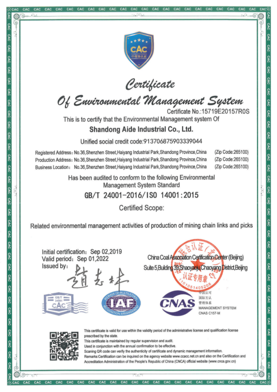 Three-system certificate